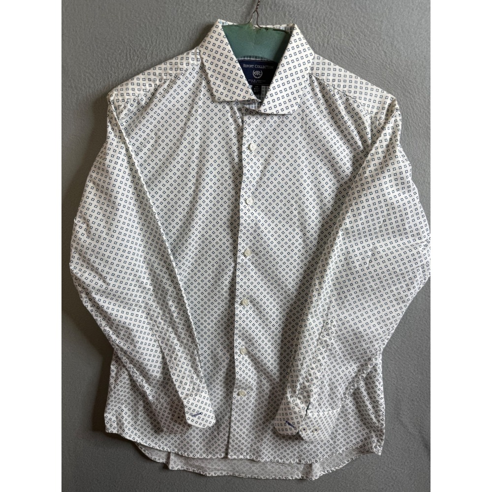 Report Collection Dress Shirt Men's Large Modern Fit Long Sleeve